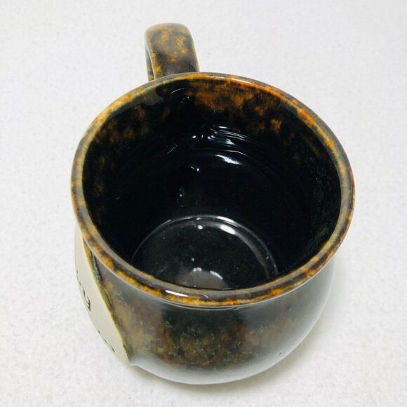 Happy Retirement Present Gift Mug Art 3D Molded Raised Brown Ceramic Work Staff - Picture 9 of 10